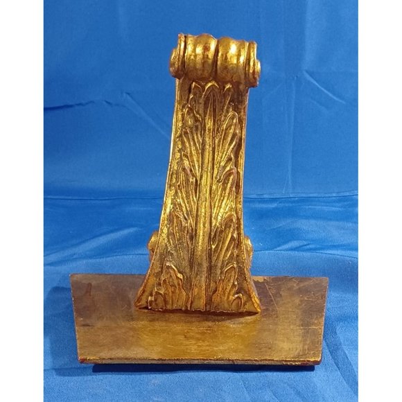 Vtg 10" Italian Gold Gilt Hand Carved Wood Wall Sconce Hollywood Regency… - Picture 2 of 7